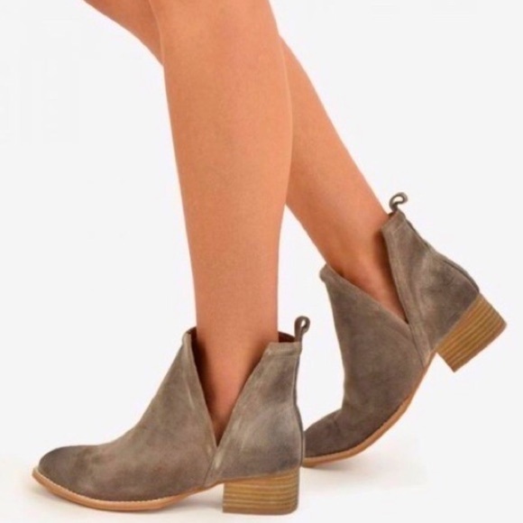 JEFFREY CAMPBELL Leather Suede Muskrat Ankle Booties - Picture 1 of 13